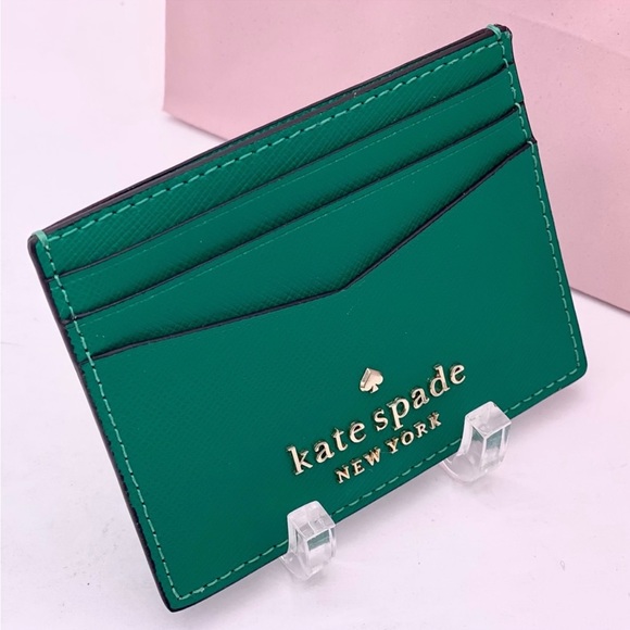 kate spade Handbags - Kate Spade Staci Small Slim Card
Holder Small Wallet Green
